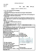 Giáo án môn Tiếng Việt Lớp 2 - Tuần 16 (Bộ sách Kết nối tri thức với cuộc sống)